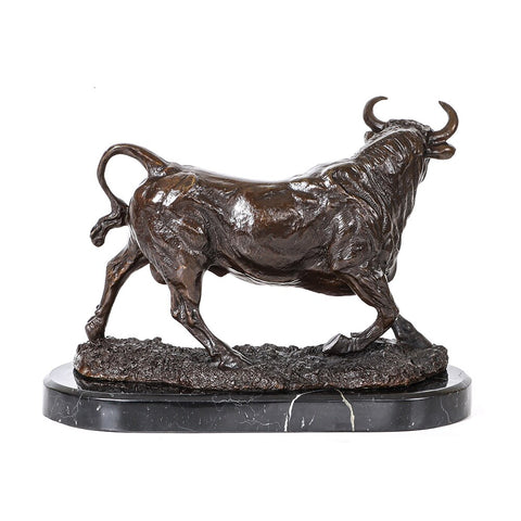 Bronzeskulptur<br> Bulle 28 cm
