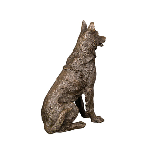 Bronzene Tierskulptur<br> Hund 20 cm