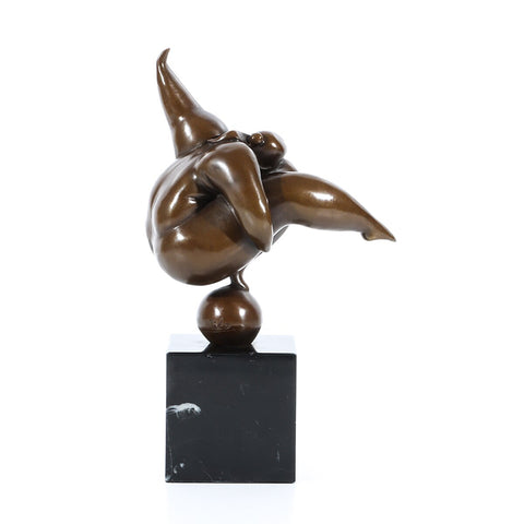 Bronzestatue, Nachbildung einer Botero-Skulptur, 27 cm