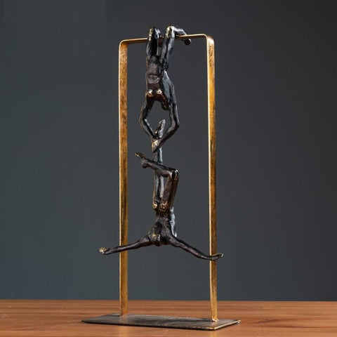Mannstatue<br> Akrobatisches Design