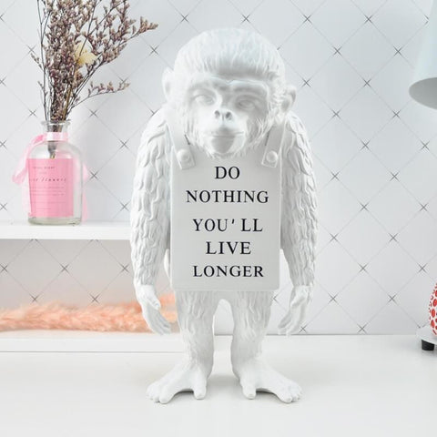 Gorilla-Statue<br> Banksy Brandalism Affe 36 cm
