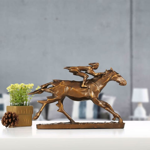 Bronzene Pferdestatue<br> Moderne 21 cm