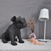 Hundestatue<br> Bulldoggenbrille 34 cm