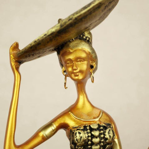 Frauenstatue<br> Retro Damen 29/31 cm