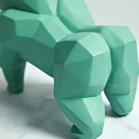 Origami-Gorilla-Statue aus Kunstharz, 22 cm