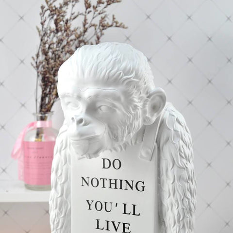 Gorilla-Statue<br> Banksy Brandalism Affe 36 cm