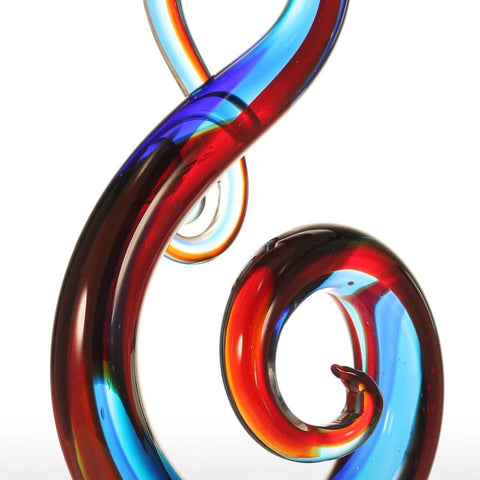 Moderne Skulptur<br> Mehrfarbiges Glasdesign