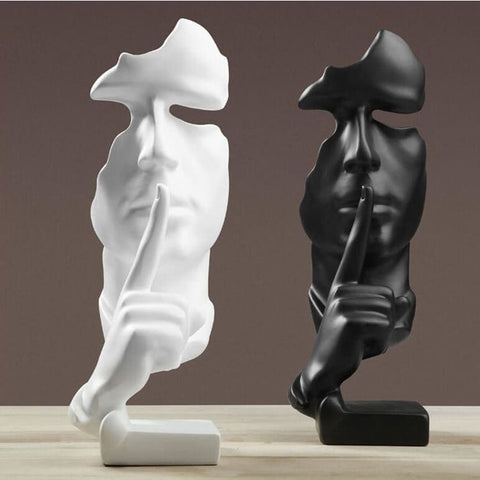 Mannstatue<br> Gesicht schweigen