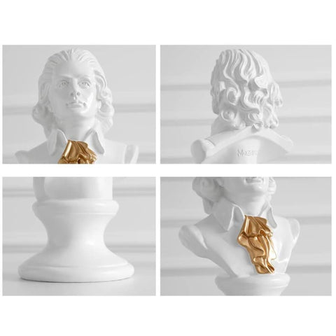 Mannstatue<br> Büste von Mozart
