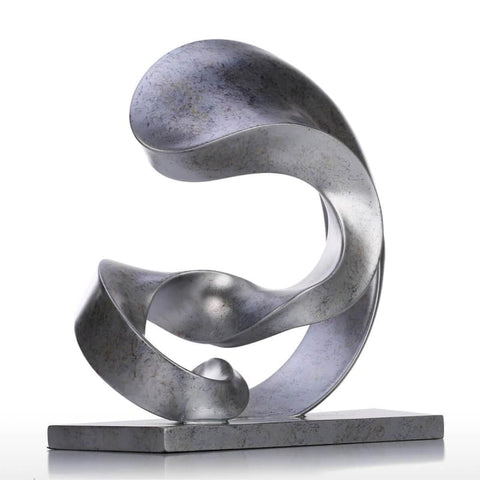 Abstrakte Skulptur<br> Designschrift 29 cm