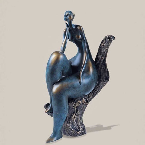 Runde Frauenstatue<br> Unabhängig 33/59 cm