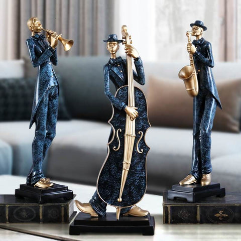 Mannstatue<br> Jazzgruppe