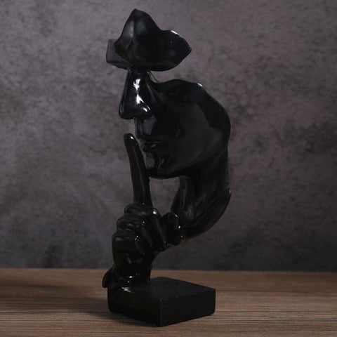 Mannstatue<br> Gesicht schweigen