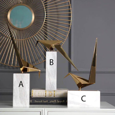 Origami-Vogelstatue<br> Deluxe