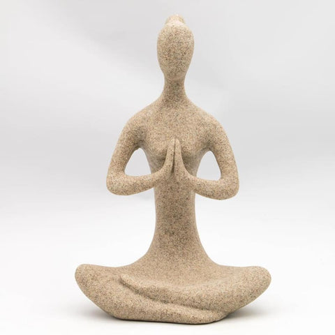 Frauenstatue<br> Yogi-Zen-Steinstatue 15/24 cm