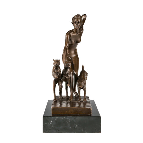 Bronzestatue Diana die Jägerin