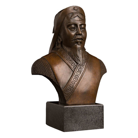 Dschingis Khan Bronze 21 cm