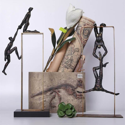 Mannstatue<br> Akrobatisches Design