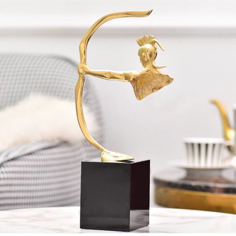Mannstatue<br> Deluxe Goldener Bogenschütze