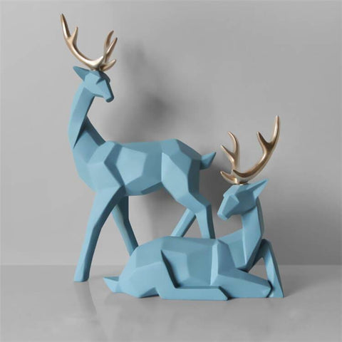 Hirschstatue<br> Origami-Reh (zwei Elemente)