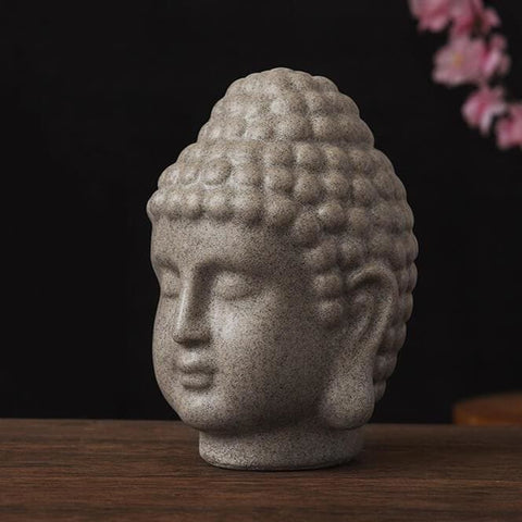 Moderne Kopfskulptur<br> von Buddha