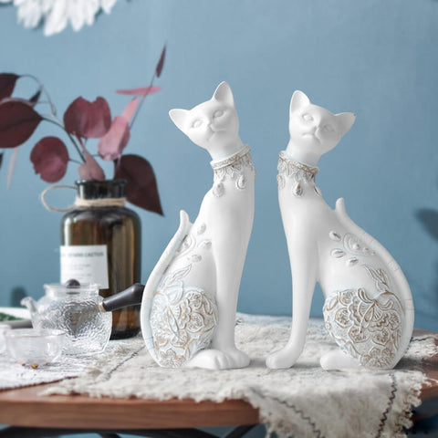Katzenstatue<br> (Zwei Elemente)