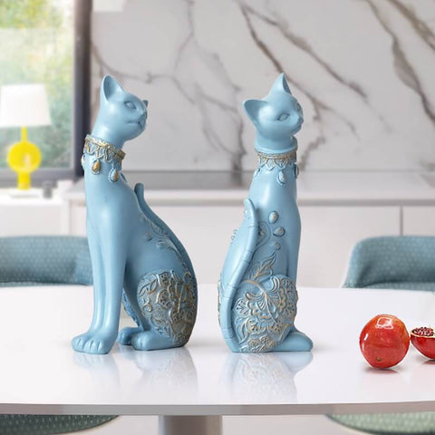 Katzenstatue<br> (Zwei Elemente)