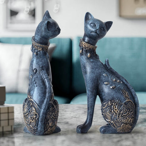 Katzenstatue<br> (Zwei Elemente)
