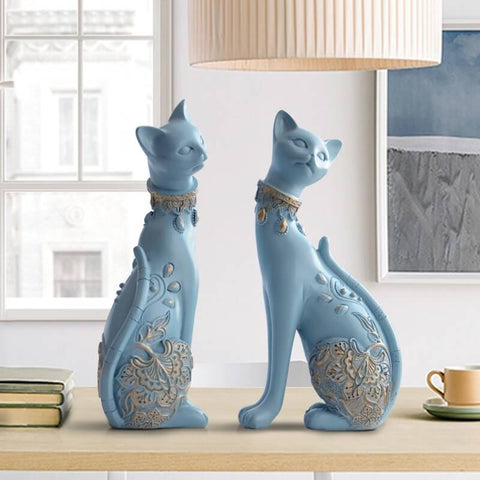 Katzenstatue<br> (Zwei Elemente)