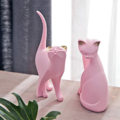 Statue-Katzen-Design