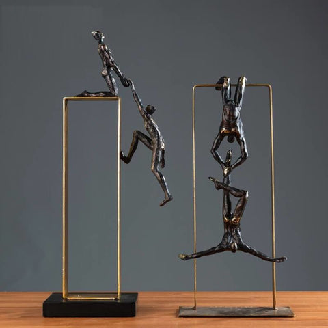 Mannstatue<br> Akrobatisches Design