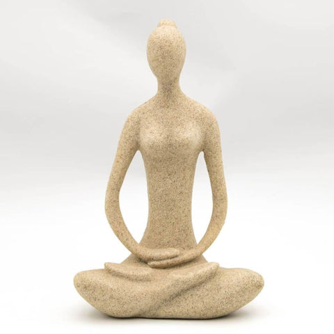 Frauenstatue<br> Yogi-Zen-Steinstatue 15/24 cm
