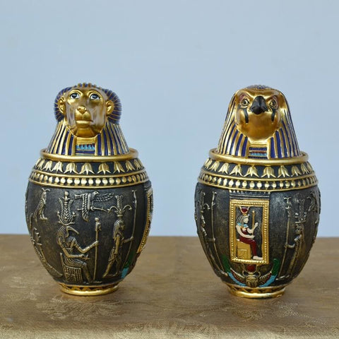 Kanopenvase Anubis<br> Sohn des Horus