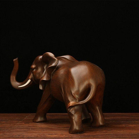 Elefantenstatue<br> Holz 15 cm