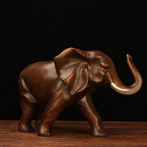 Elefantenstatue<br> Holz 15 cm