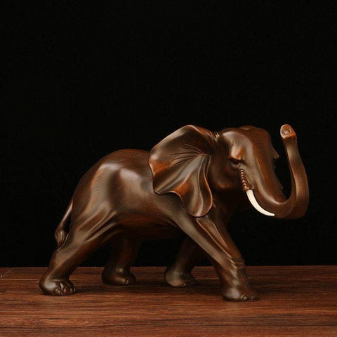 Elefantenstatue<br> Holz 15 cm