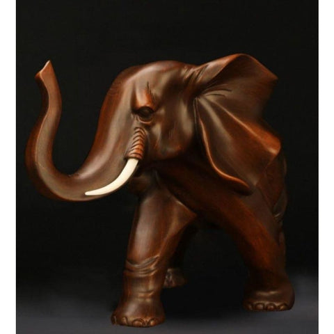 Elefantenstatue<br> Holz 15 cm