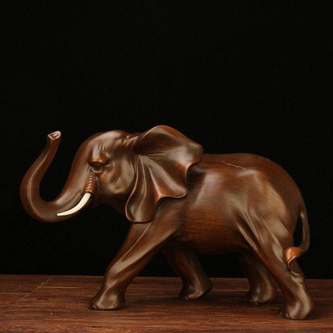 Elefantenstatue<br> Holz 15 cm
