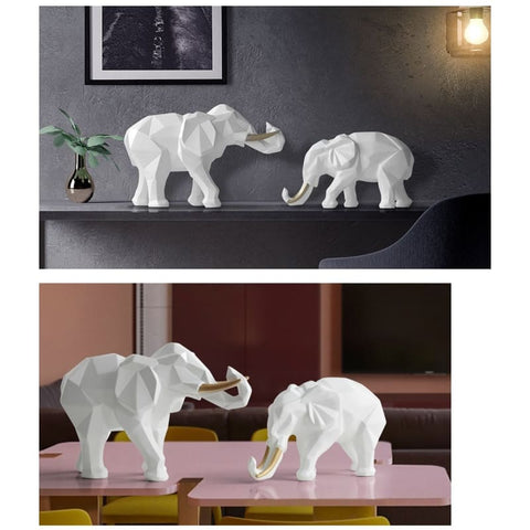 Dekorative Elefantenstatue<br> Duo