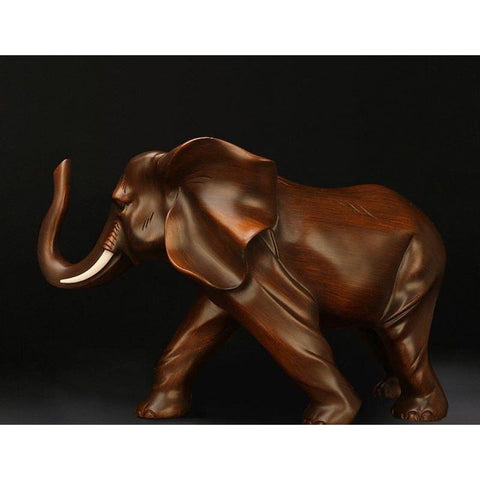 Elefantenstatue<br> Holz 15 cm