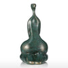 Runde Frauenstatue<br> Einzelsitz 30 cm