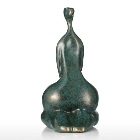 Runde Frauenstatue<br> Einzelsitz 30 cm