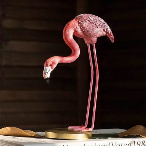 Rosa Flamingo-Statue