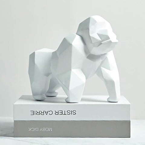 Origami-Gorilla-Statue aus Kunstharz, 22 cm