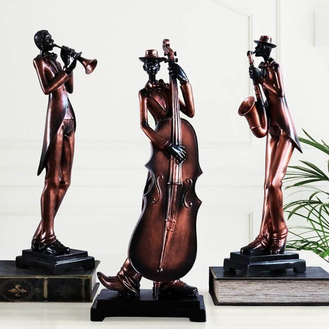 Mannstatue<br> Jazzgruppe