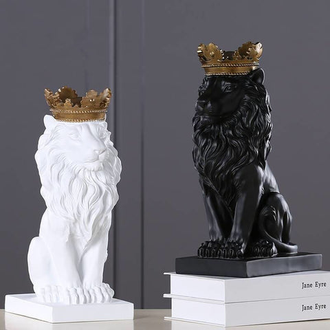 Löwenstatue-Dekoration<br> König 20 cm