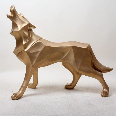 Wolfsstatue<br> Origami
