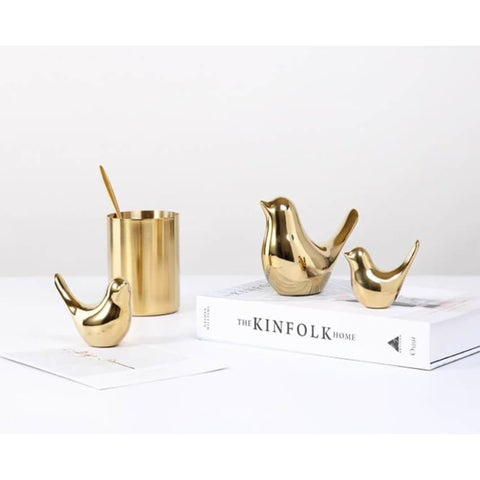 Vogelstatue<br> Golden