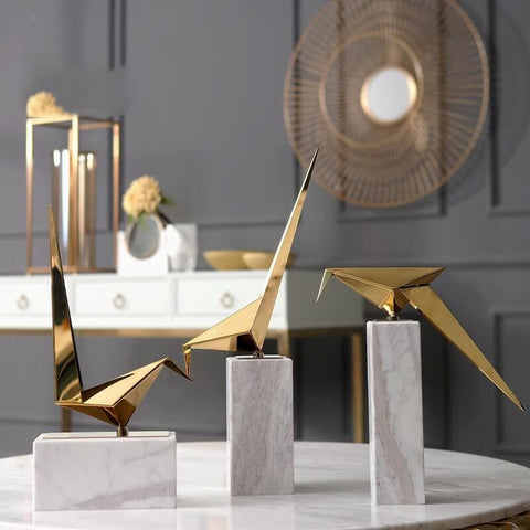 Origami-Vogelstatue<br> Deluxe