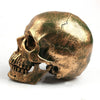 Totenkopfstatue<br> Goldener Totenkopf 14 cm